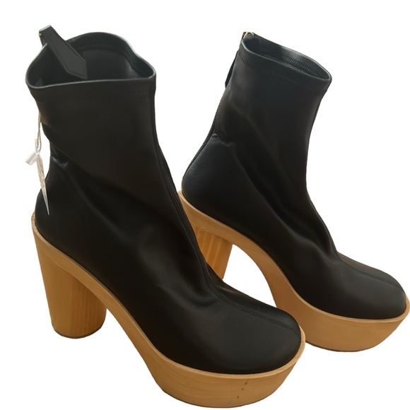 Burberry Kenwood Leather Platform Boots size 39 - Picture 6 of 14